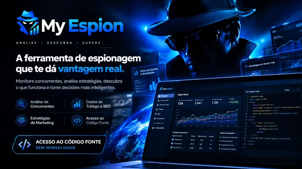 Capa do My Espion, ferramenta de análise de concorrentes